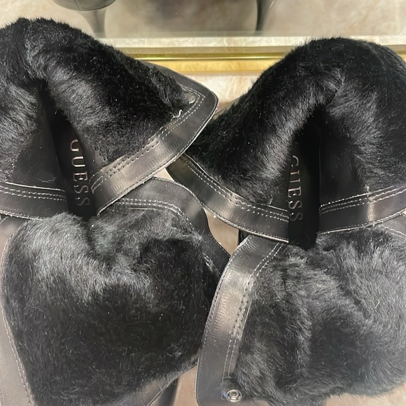 BLACK LEATHER FUR BOOTS! Multi Functional! Leather Fur options! Size:6.5 - Picture 11 of 16
